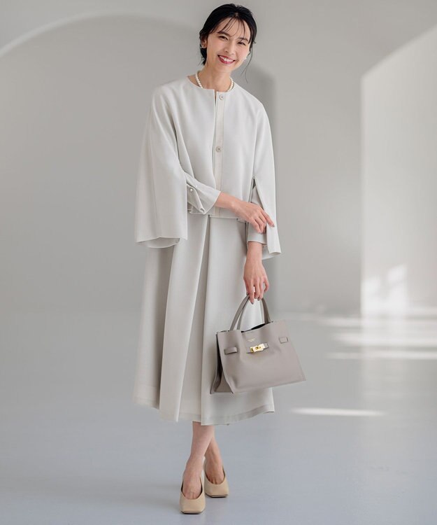 23区 S 【VERYコラボ 】トリアセダブルジョーゼット ワンピース ベージュ系