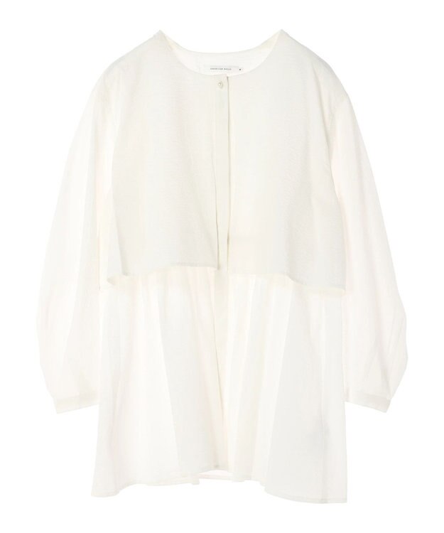 AMERICAN HOLIC サッカーワントーンティアードチュニック Off White