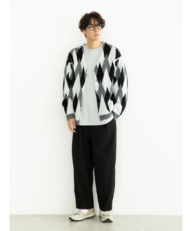 CRAFT STANDARD BOUTIQUE 【男女兼用】アーガイル柄カーディガン2 Black