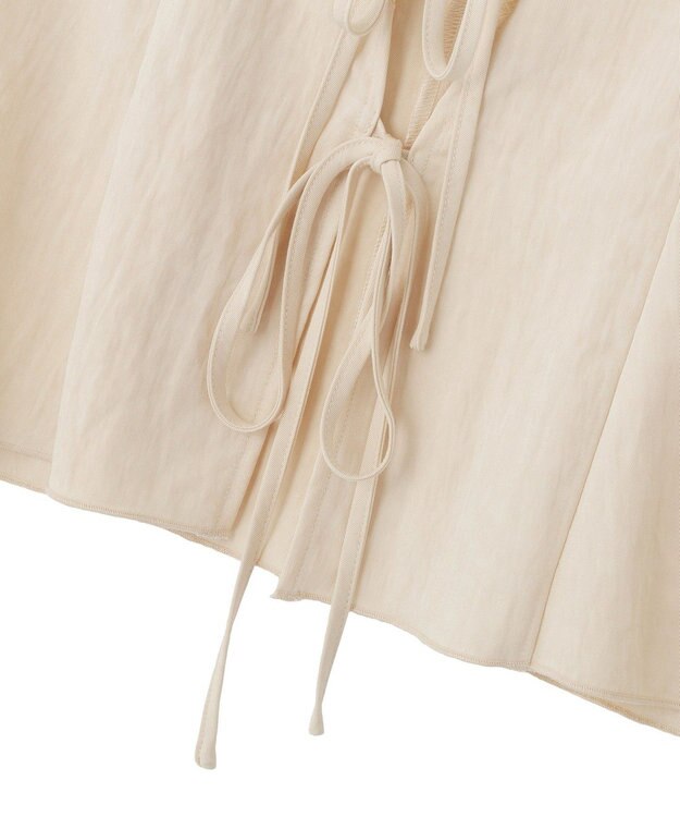 Green Parks ランジェリー風サテンビスチェ Ecru
