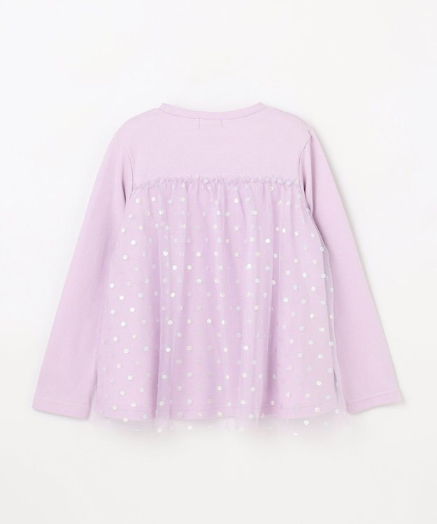 ANY KIDS トゥシューズバックシャン長袖Tシャツ ラベンダー