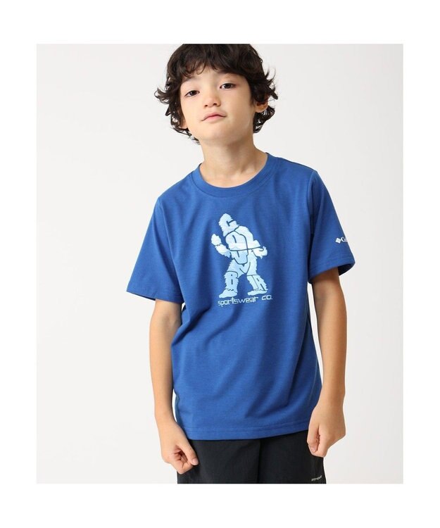 Columbia Columbia/ 【KIDS】ラプードルパスショートスリーブTシャツ /コロンビア Mountain Blue、 Living Legend