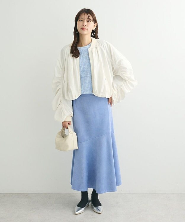 Green Parks テープヤーンニットプルオーバー Blue