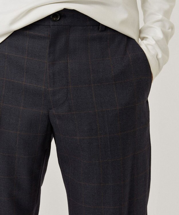 JOSEPH HOMME FLANNEL STRETCH TROUSERS ネイビー系