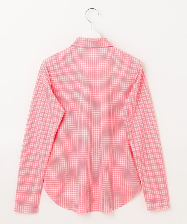 23区GOLF 【WOMEN】【吸水速乾】グラフ柄 長袖シャツ ピンク系3