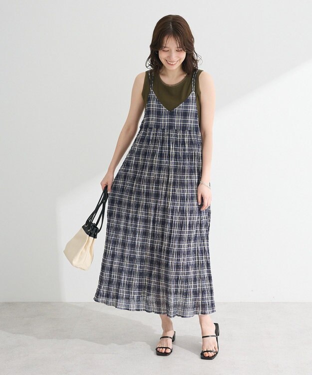Green Parks Ｉ　ボリュームキャミワンピース Navy