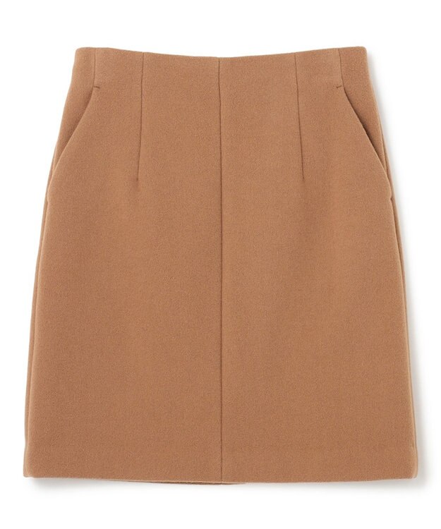 uncrave プルーフ メルトン ミニスカート（uncrave STANDARD） キャメル