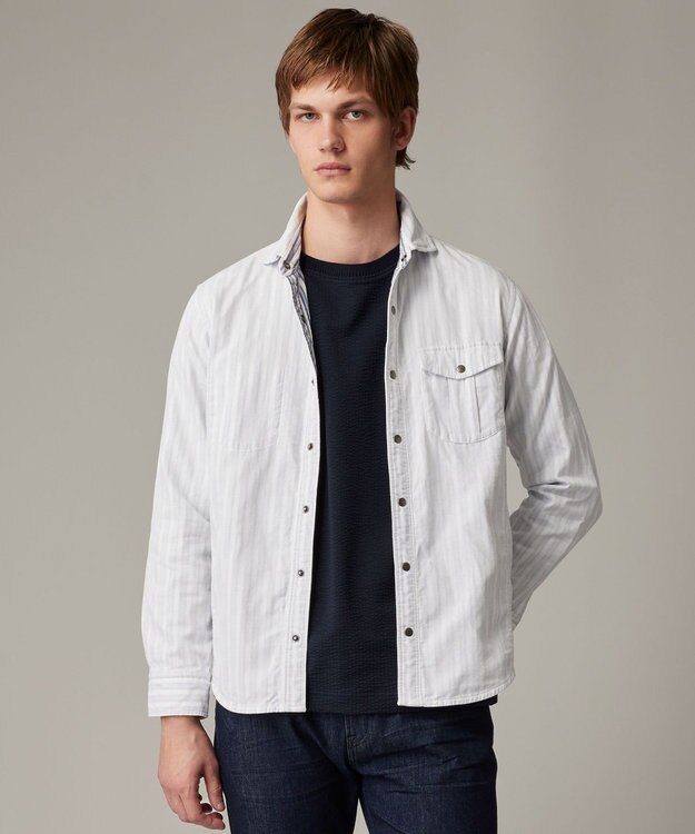 JOSEPH ABBOUD 【25SS・2WAY】リバーシブルシャツ ホワイト系