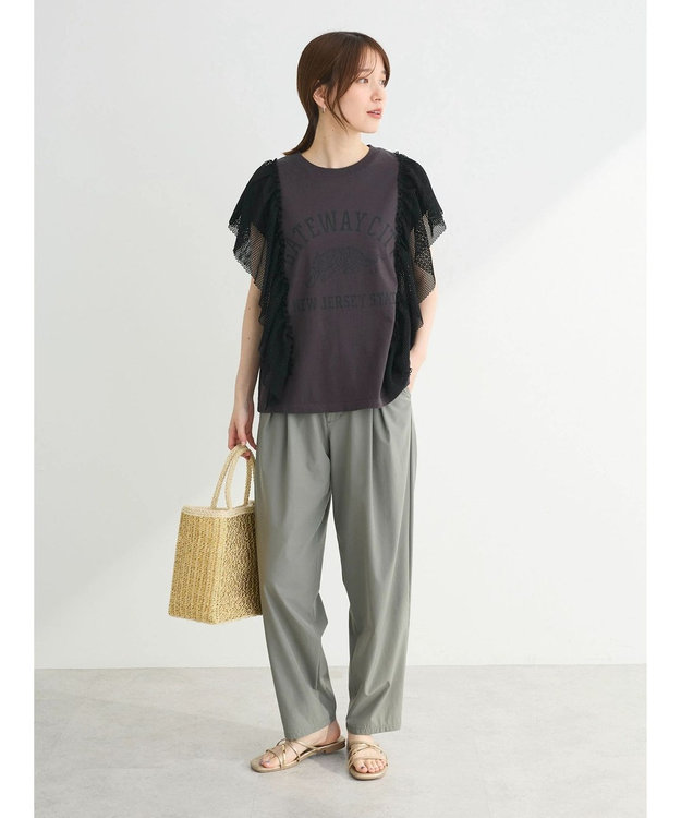 Green Parks ・ＳＵＧＡＲ　ＳＰＯＯＮ　ＴＩＧＥＲｐｔラッフルフレンチＴ Charcoal Gray