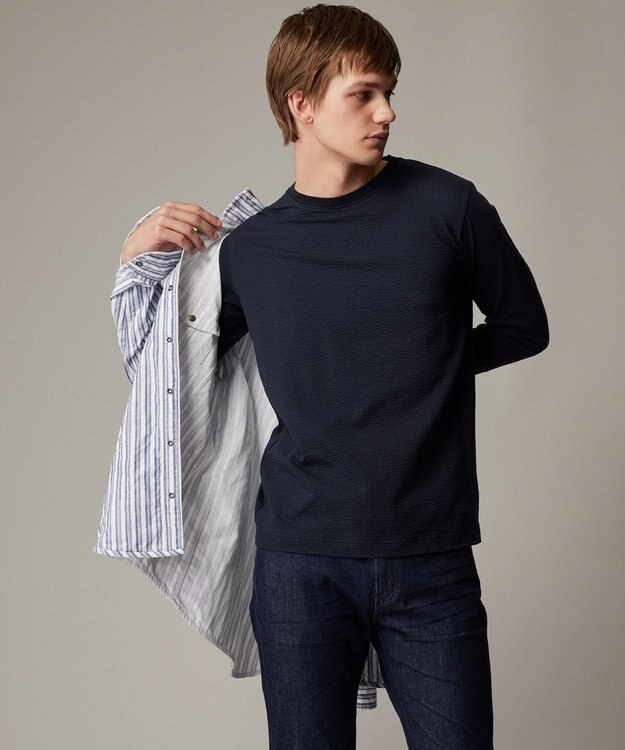 JOSEPH ABBOUD 【25SS・2WAY】リバーシブルシャツ ホワイト系