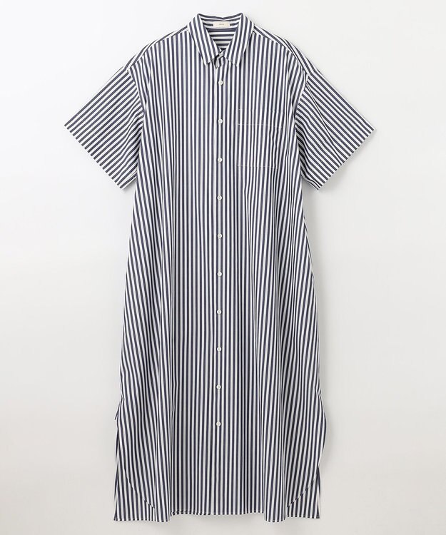 NAVE 【Nave　洗える】シャツ ドレス ネイビー系1