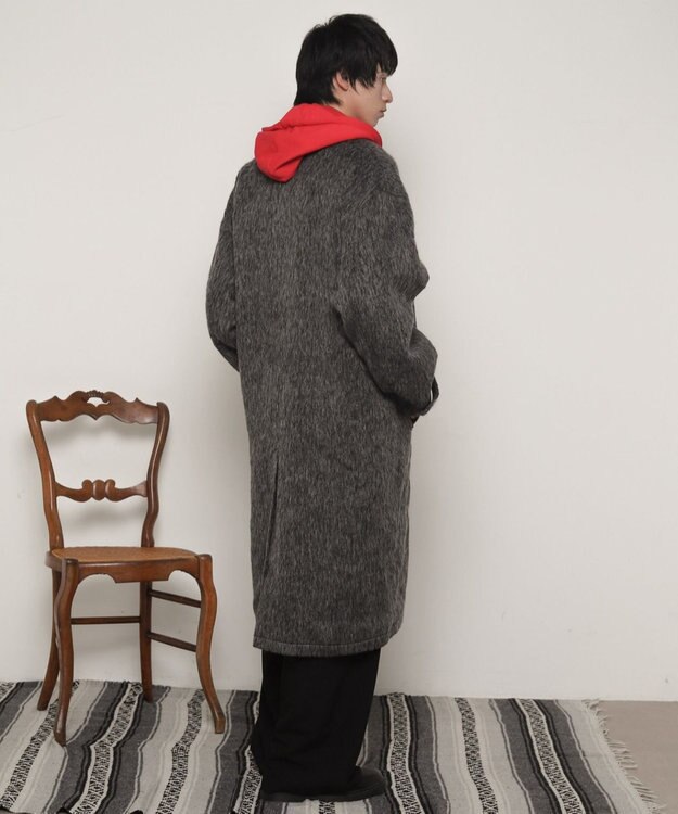 WEGO シャギーオーバーコート グレー