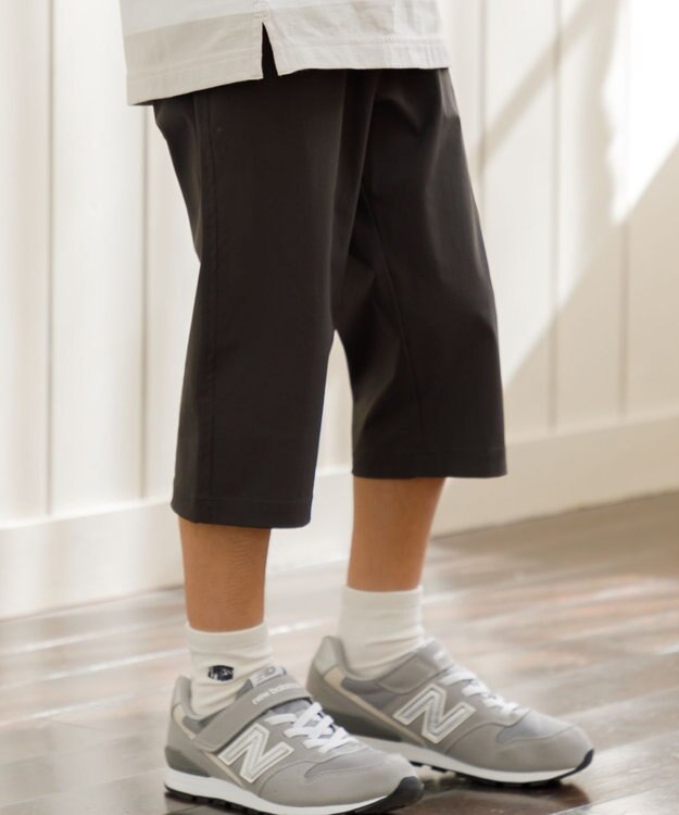 J.PRESS KIDS 【撥水】【100-130㎝】ナイロンストレッチクロス ７分丈パンツ グレー系