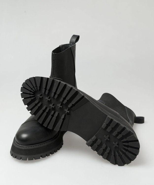 BONTRE 【BONTRE/ボントレ】センターシーム厚底ブーツ ブラック