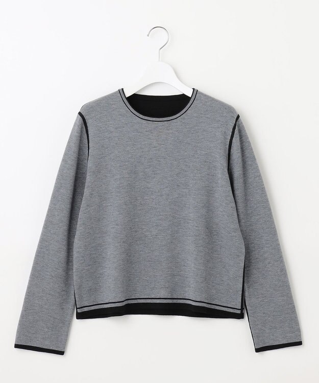 自由区 【ご好評につきWEBのみ新色追加/洗える/マルチウェイ】リバーシブルニット セットアップ (新色)ブラック系3