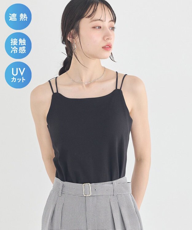 earth music&ecology 【予約】適ON カップ付きキャミソール ブラック