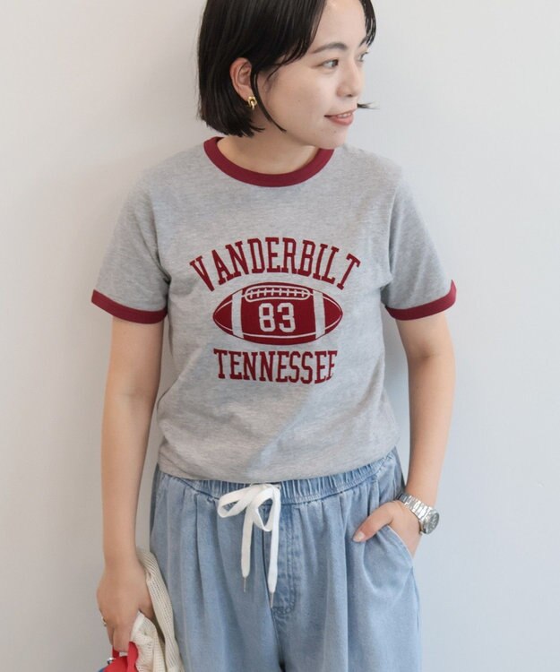 AMERICAN HOLIC 【RUSSELL】リンガースポーツアソートTシャツ Gray Mixture