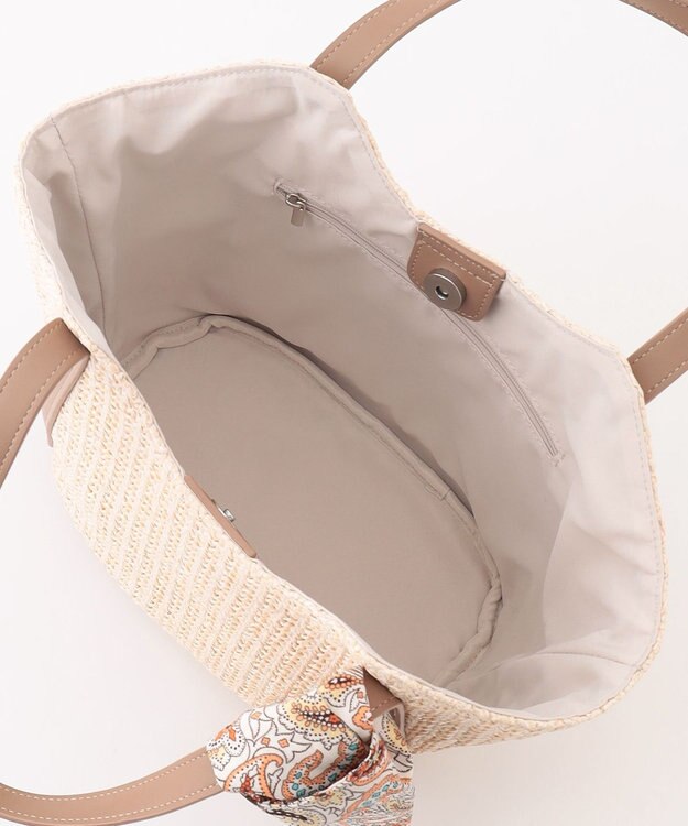 ANY SIS スカーフ付き カゴバッグ オフ