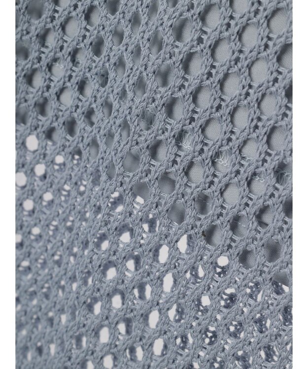 CRAFT STANDARD BOUTIQUE 配色メッシュニットスカート Grayish Blue