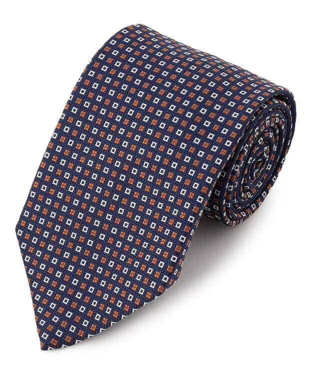 J.PRESS MEN 【GEOMETRIC JACQUARD COLLECTION】ジオメトリックジャガード ネクタイ オレンジ系7