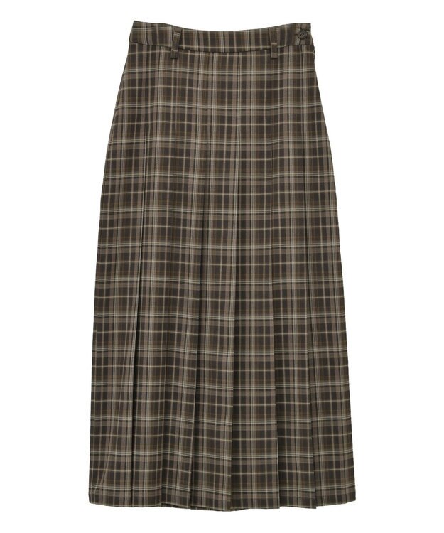 CRAFT STANDARD BOUTIQUE フロントプリーツスカート Check Brown