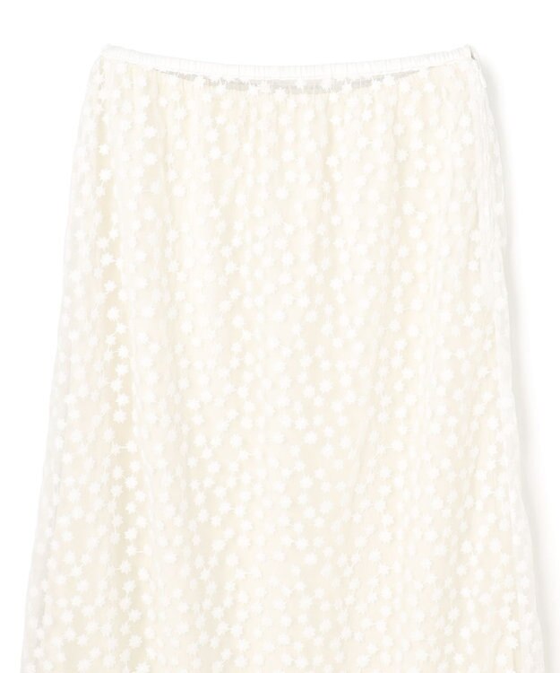 UNFILO L エンブロイダリー レーススカート エクリュ
