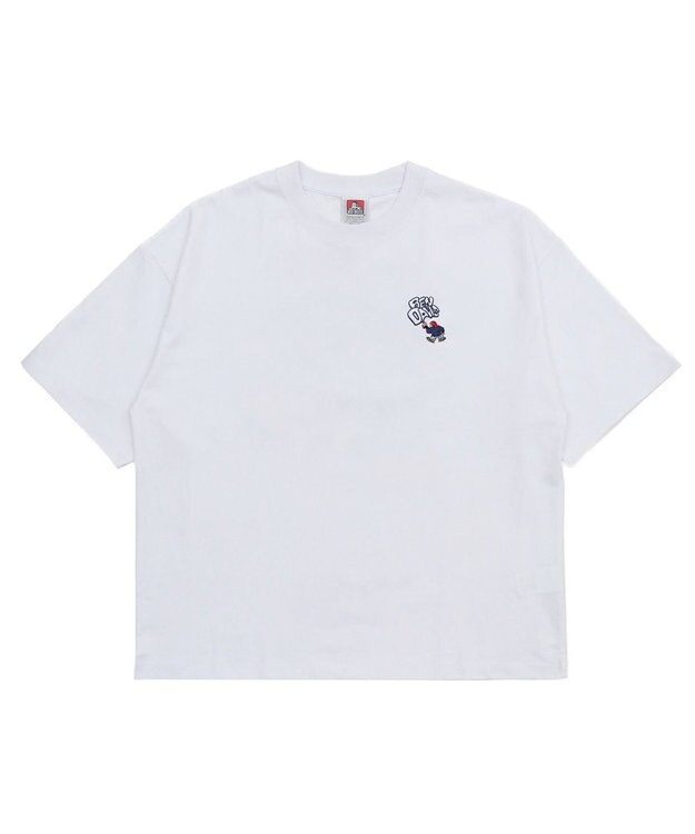 WEGO 【ユニセックス着用ITEM/SMLサイズ展開】別注BENDAVISワンポイントT（SS） ホワイト