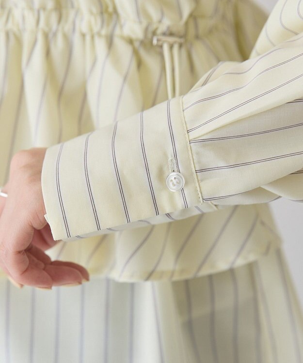 AMERICAN HOLIC 【2点セット・イージーケア】ビスチェ＋シャツ Stripe Yellow