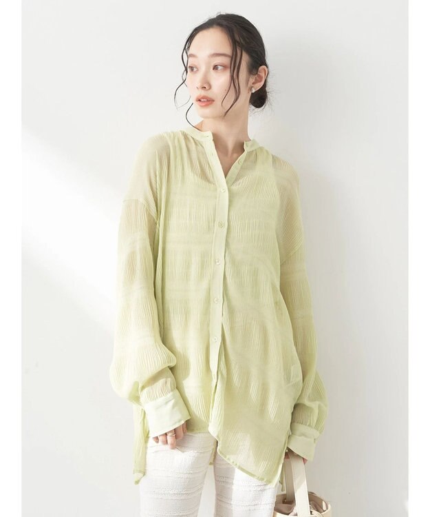 earth music&ecology クシュクシュシアーシャツ