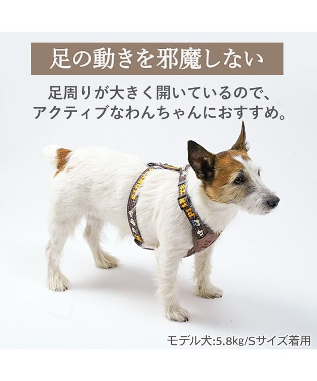 PET PARADISE スヌーピー アクティブハーネス 《兄弟柄》 ３Ｓ 小型犬 ブラウン