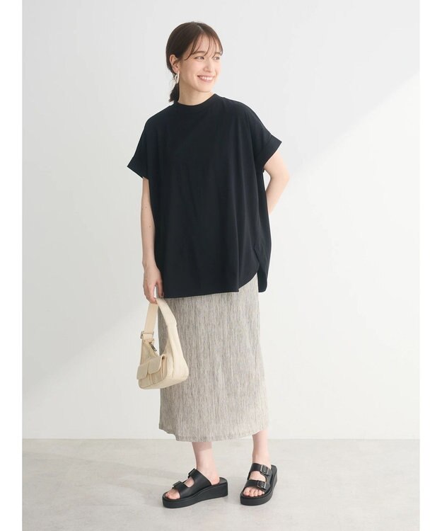 Green Parks 汗染み防止プチハイネックプルオーバー Black