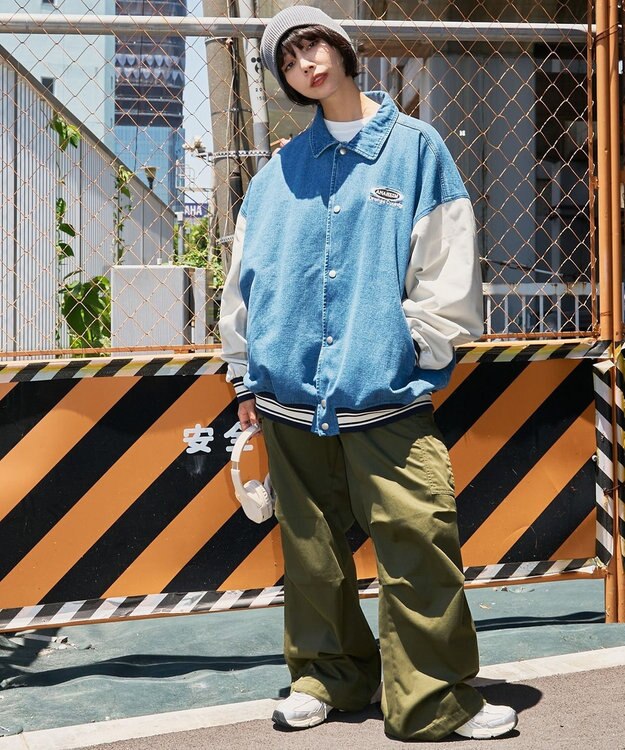 WEGO 【ユニセックス着用ITEM】デニムスタジャン デニム淡色