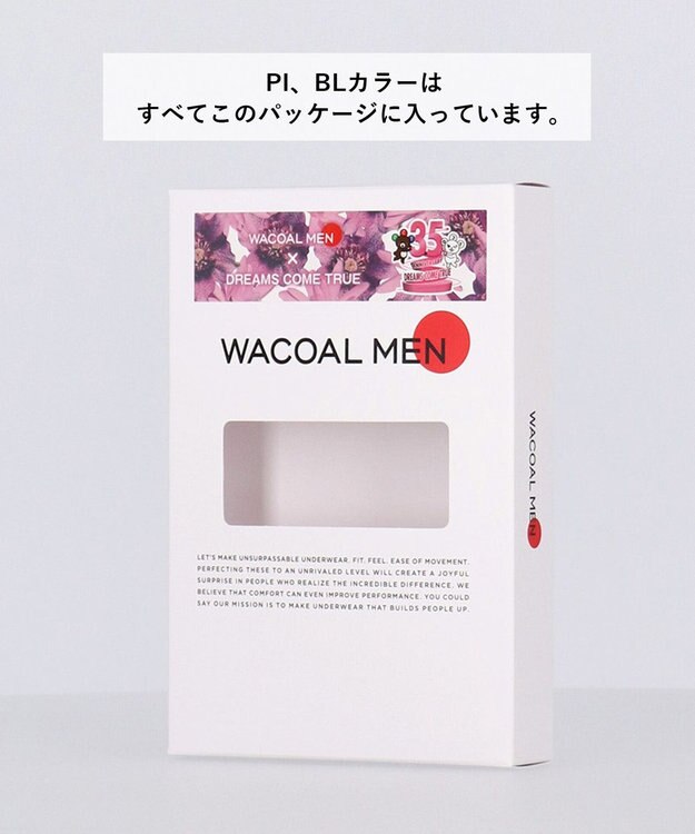 WACOAL MEN 【レディース用】 ボーイレングスショーツ 【DREAMS COME TRUE 35th Anniversaryコラボ】 【気持ちいいパンツ】 WT8422 /ワコールメン ブラック