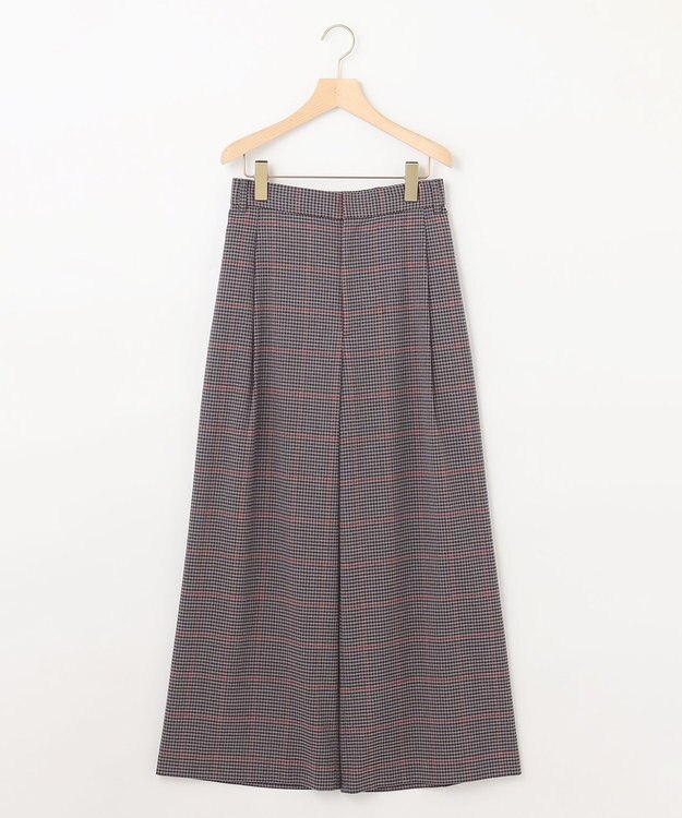 組曲 T/Rツイルストレッチ ワイドパンツ ライトグレー系3