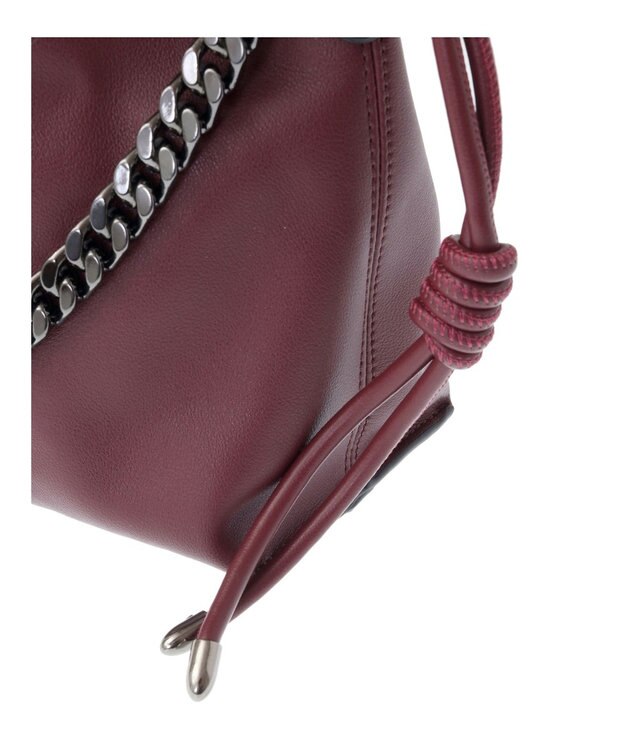 YECCA VECCA 【CLASSY.掲載】2wayチェーンギャザーバッグ Bordeaux