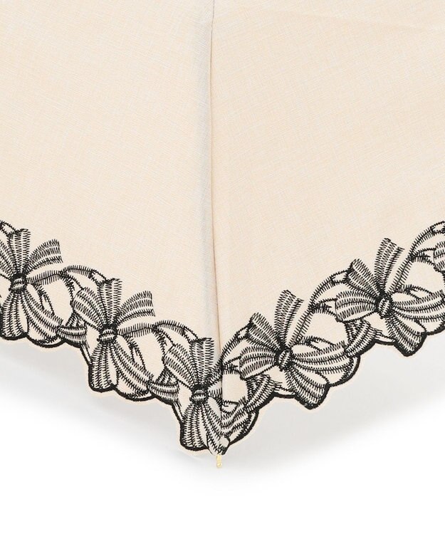 TOCCA 【晴雨兼用】DANCING RIBBON UMBRELLA 折り畳み傘 収納バッグ付き ベージュ系