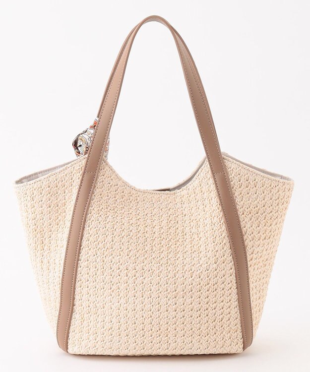 ANY SIS スカーフ付き カゴバッグ オフ