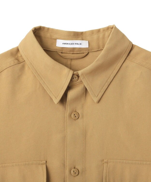 AMERICAN HOLIC ミリタリーシャツ Beige
