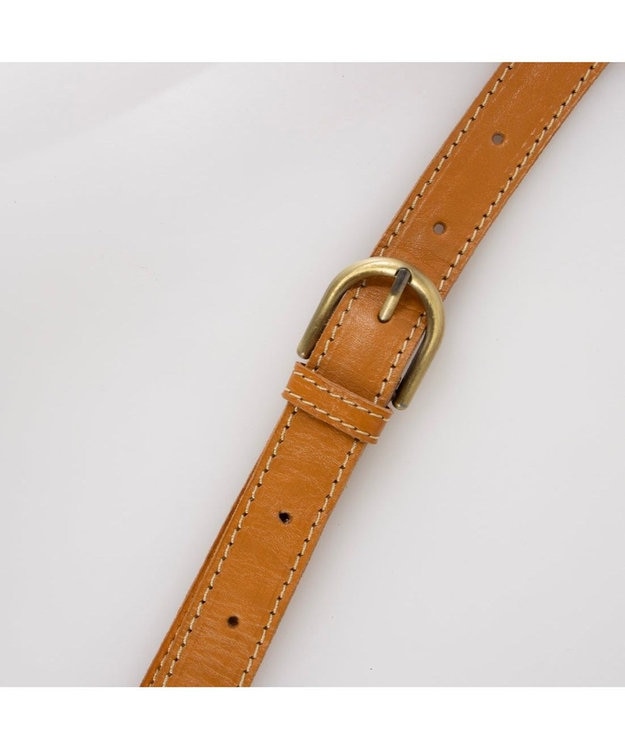 UNBILLION ピークスピーク PEAKS PEAK / 牛革レザーメッシュボディショルダー キャメル