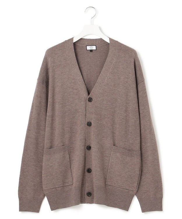 J.PRESS YORK STREET 【UNISEX】ANTI PILLING WOOL ニットカーディガン ブラウン系