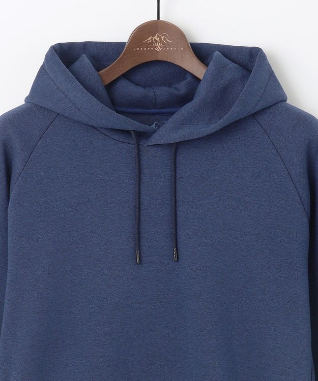 JOSEPH ABBOUD MOUNTAIN 【軽量/ソフト/イージーケア】ソフトダンボール ニット パーカー ネイビー系