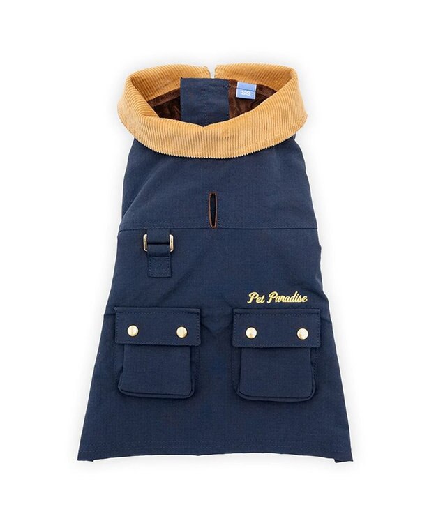 PET PARADISE ペットパラダイス 襟付き ジャケット 小型犬 ネイビー