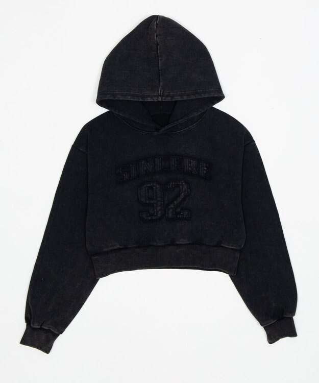 WEGO グラフィックショートプルパーカー スミクロ