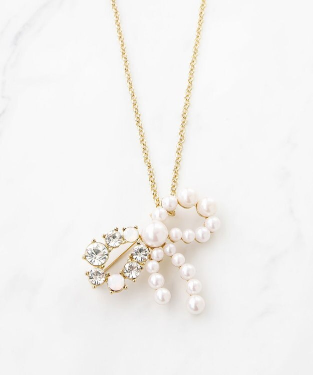 TOCCA RIBBON BROOCH NECKLACE ブローチネックレス ゴールド系