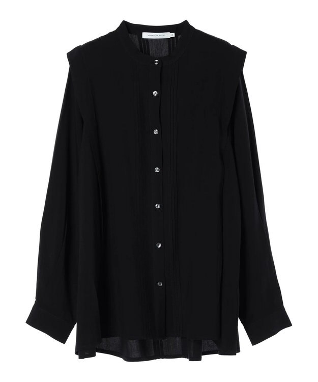 AMERICAN HOLIC サラックールタック使いブラウス Black