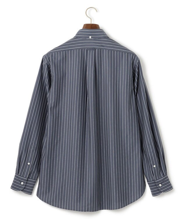 J.PRESS MEN KANEMASA マルチストライプジャージ シャツ ネイビー系1
