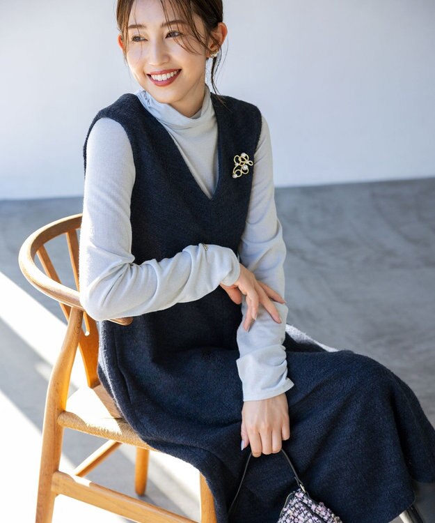 組曲 ラインドロップパール ブローチ ゴールド系