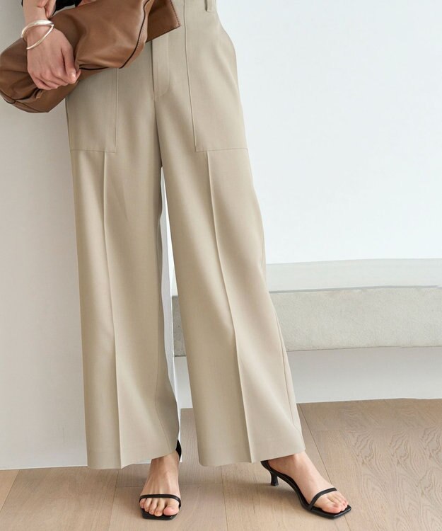 UNFILO TENNEN TOUCH ワイドパンツ ベージュ