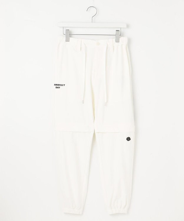 PW CIRCULUS 【UVカット / 接触冷感 / ２WAY】【MEN】デタッチャブル ジョガーパンツ ホワイト系