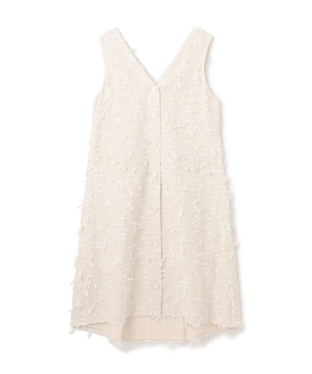 GRACE CONTINENTAL リボンヤーンジレドレス キナリ